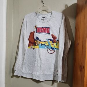 Warner Bros. Light Gray ACME Looney Tunes Sweater